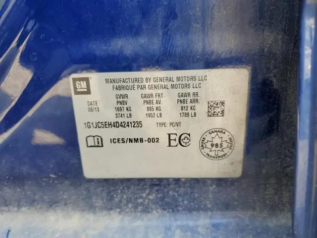 2013 CHEVROLET SONIC LT  