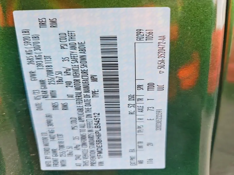 2023 FORD BRONCO BASE  