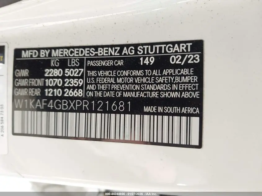 2023 MERCEDES-BENZ C 300 SEDAN