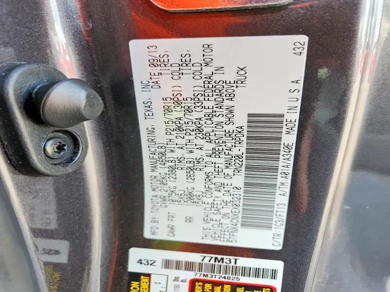 2014 TOYOTA TACOMA BASE  