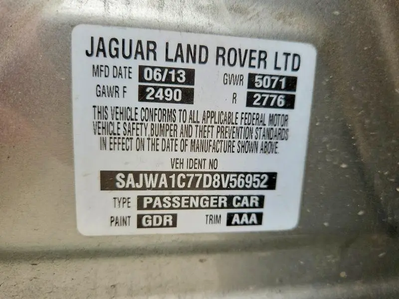 2013 JAGUAR XJ   