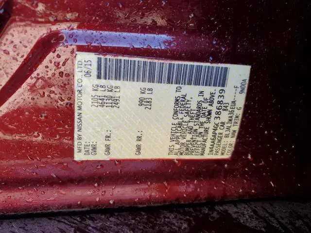 2016 NISSAN MAXIMA 3.5S  