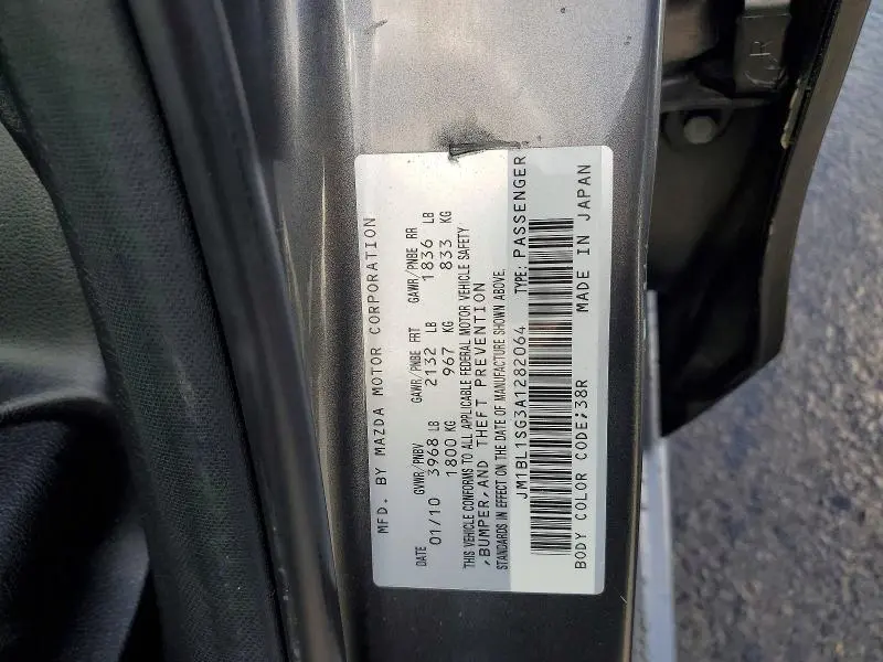 2010 MAZDA 3 I  