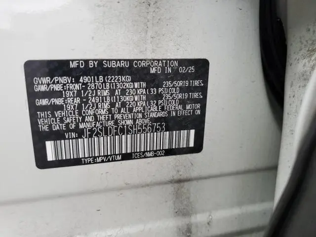 2025 SUBARU FORESTER SPORT  