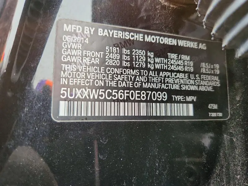 2015 BMW X4 XDRIVE35I  