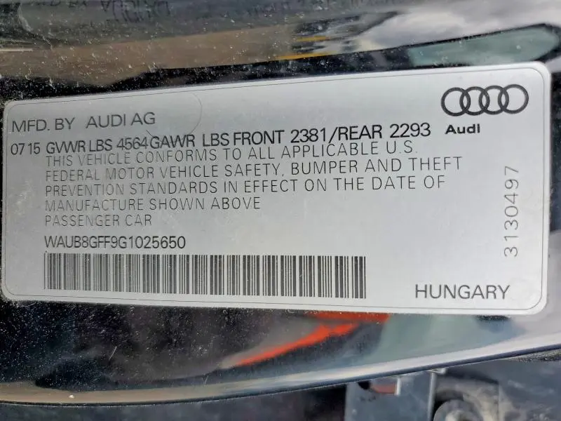 2016 AUDI A3 PREMIUM  