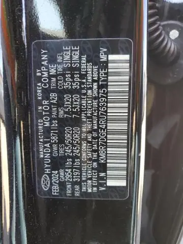 2024 HYUNDAI PALISADE CALLIGRAPHY  