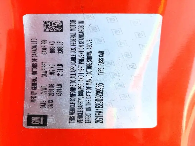 2013 CHEVROLET CAMARO LS  