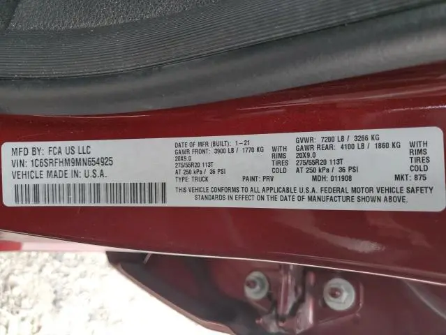 2021 RAM 1500 LIMITED