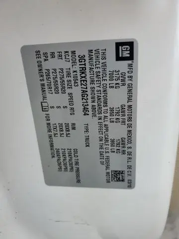 2010 GMC SIERRA K1500 DENALI  