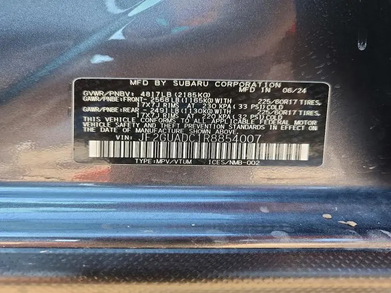 2024 SUBARU CROSSTREK PREMIUM  