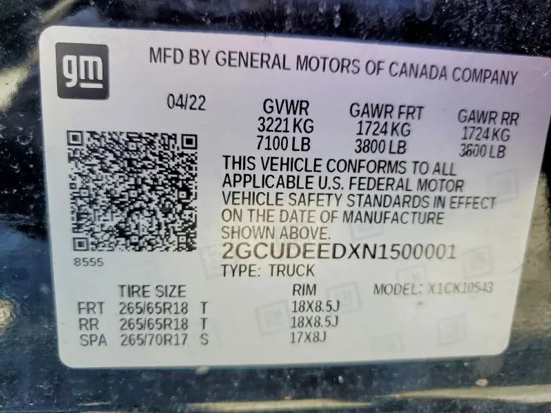 2022 CHEVROLET SILVERADO K1500 RST  