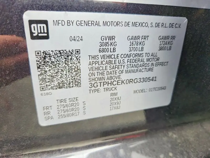 2024 GMC SIERRA C1500 ELEVATION  