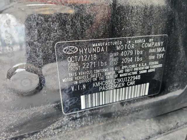 2019 HYUNDAI IONIQ LIMITED  