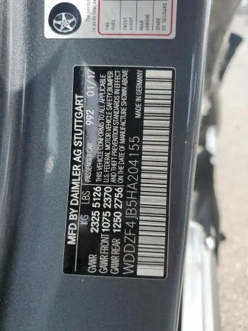 2017 MERCEDES-BENZ E 300  