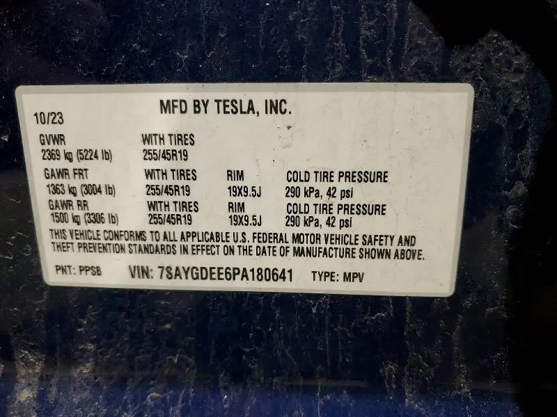 2023 TESLA MODEL Y   