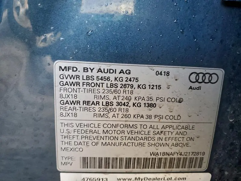 2018 AUDI Q5 PREMIUM PLUS  