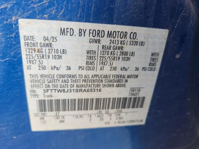 2025 FORD MAVERICK XLT  