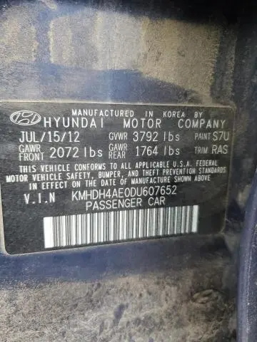 2013 HYUNDAI ELANTRA GLS  