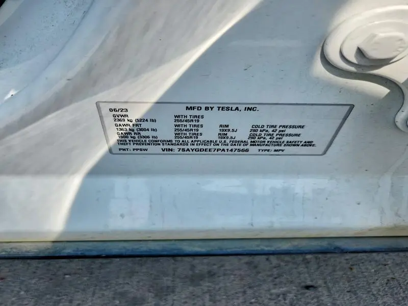 2023 TESLA MODEL Y   