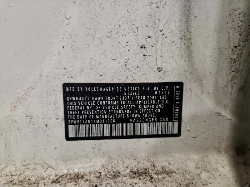 2019 VOLKSWAGEN GTI S  