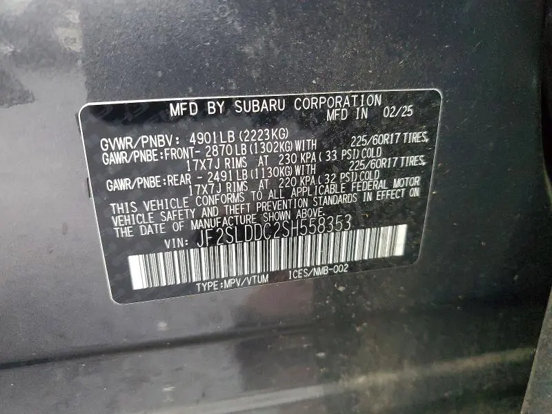 2025 SUBARU FORESTER PREMIUM  