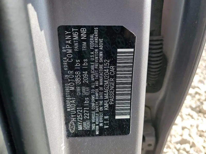 2021 HYUNDAI ELANTRA SEL  