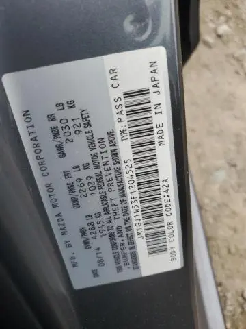 2015 MAZDA 6 GRAND TOURING  