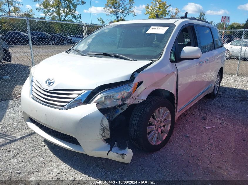 2015 TOYOTA SIENNA XLE PREMIUM 7 PASSENGER