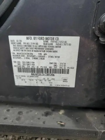 2020 FORD ECOSPORT SES  