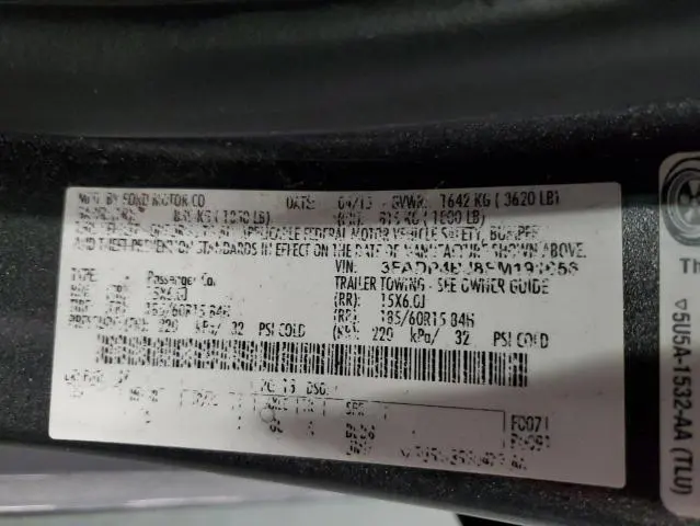 2015 FORD FIESTA SE  