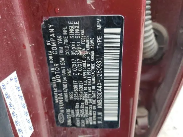 2017 HYUNDAI TUCSON LIMITED  