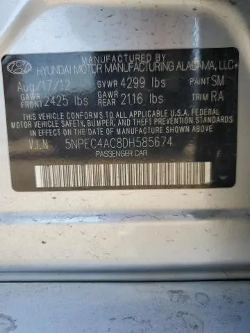 2013 HYUNDAI SONATA SE  