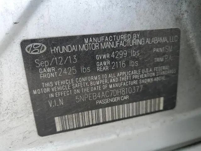 2013 HYUNDAI SONATA GLS  