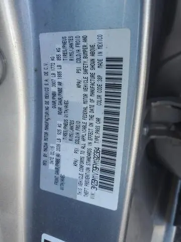 2015 MAZDA 3 TOURING  