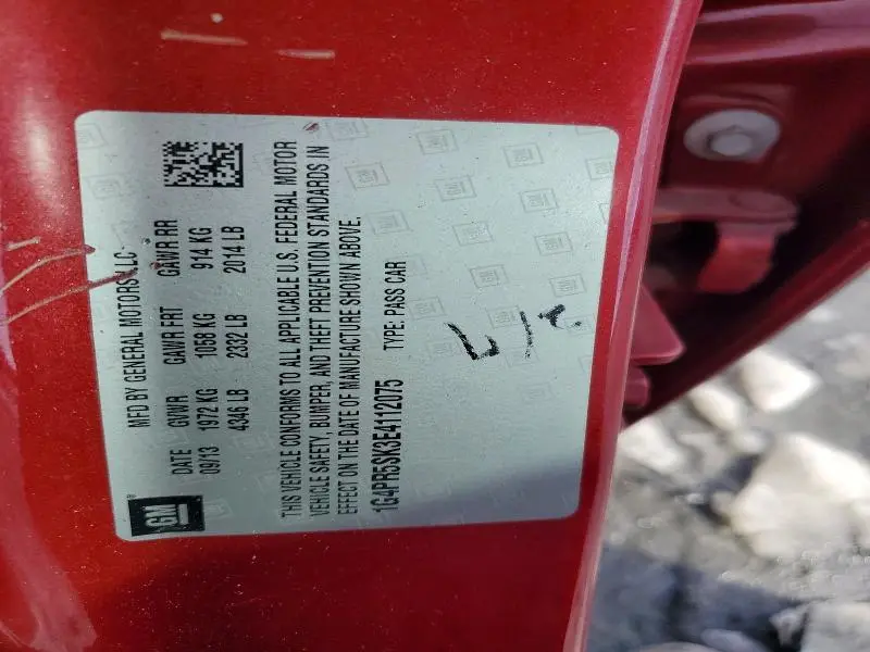 2014 BUICK VERANO CONVENIENCE  