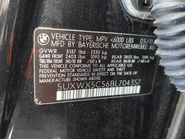 2011 BMW X3 XDRIVE28I  
