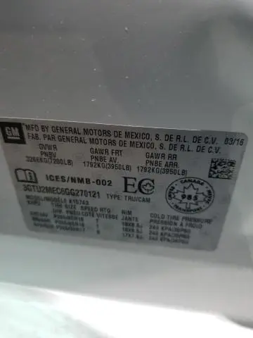 2016 GMC SIERRA K1500 SLE  