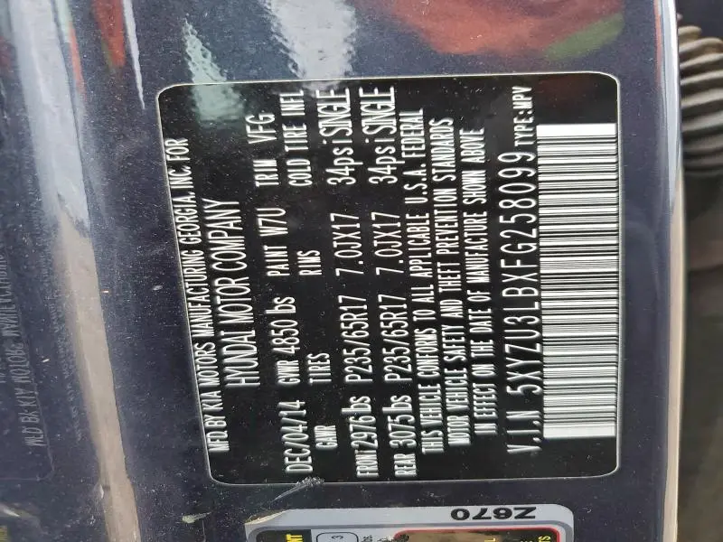 2015 HYUNDAI SANTA FE SPORT   