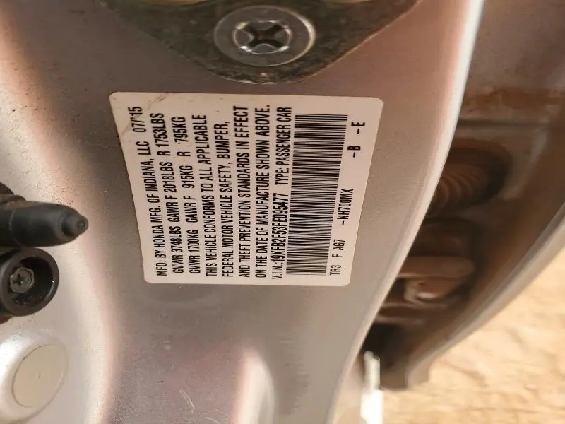 2015 HONDA CIVIC LX  