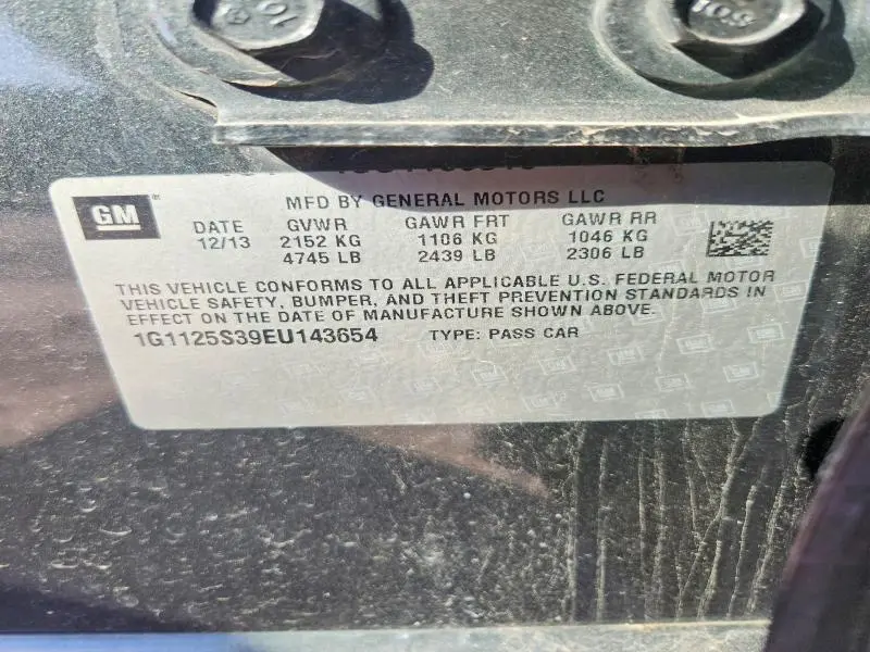 2014 CHEVROLET IMPALA LT  