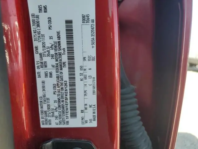 2015 FORD F150 SUPERCREW  