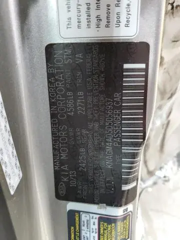 2013 KIA OPTIMA HYBRID