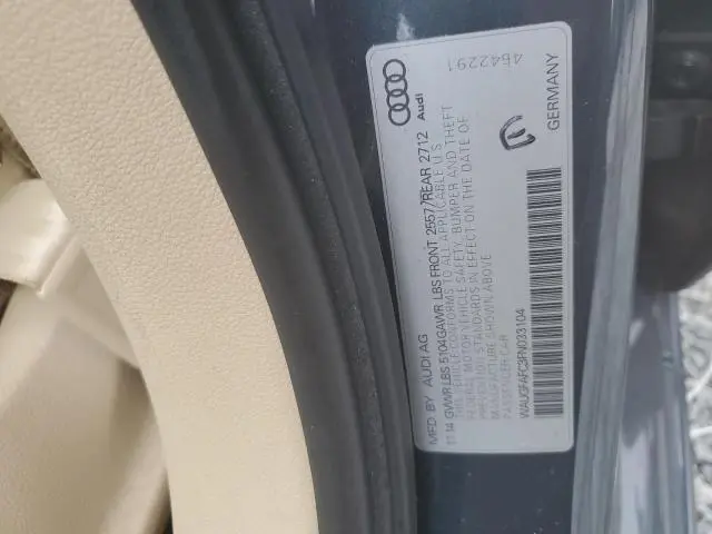 2015 AUDI A6 PREMIUM PLUS  