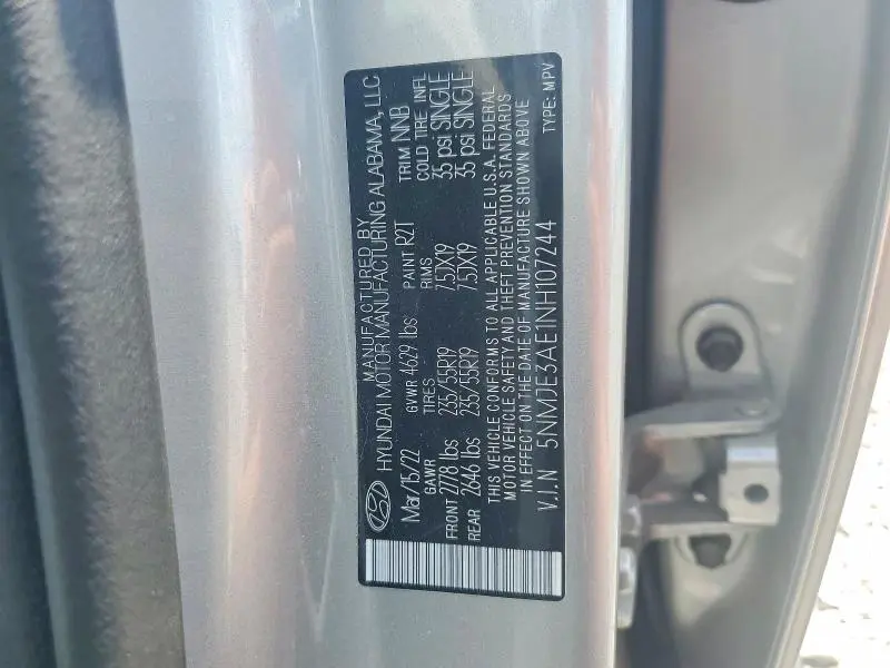 2022 HYUNDAI TUCSON LIMITED  