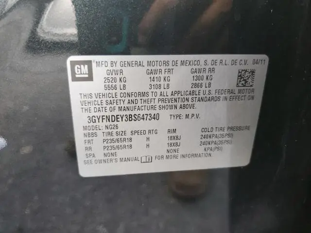 2011 CADILLAC SRX LUXURY COLLECTION  