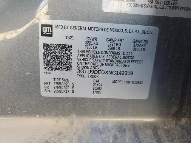 2022 GMC SIERRA LIMITED K1500 SLT  