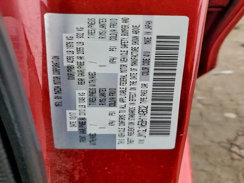 2017 MAZDA 6 GRAND TOURING  