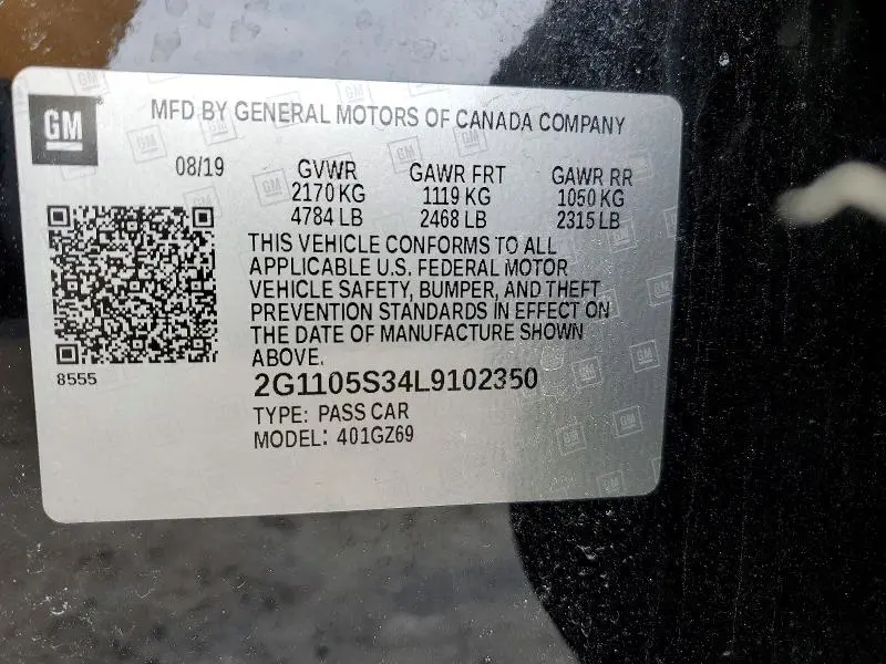 2020 CHEVROLET IMPALA PREMIER  