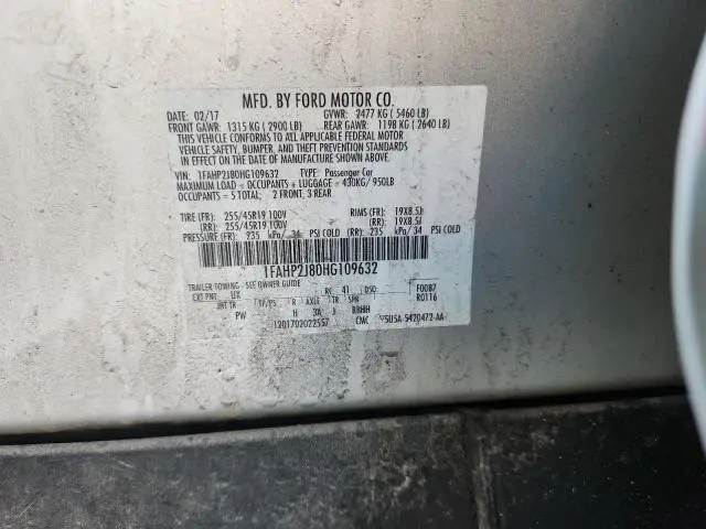 2017 FORD TAURUS LIMITED  